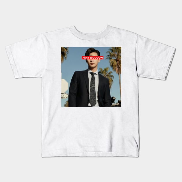 Park Seo Joon Design Merch Kids T-Shirt by Bogoshipo